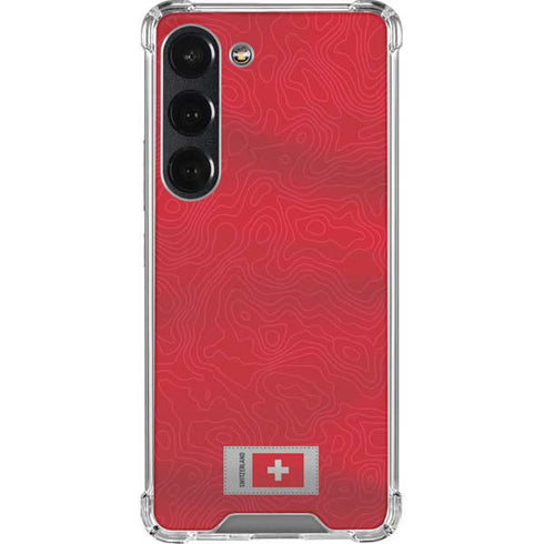 Switzerland Soccer Flag Galaxy S23 Clear Case